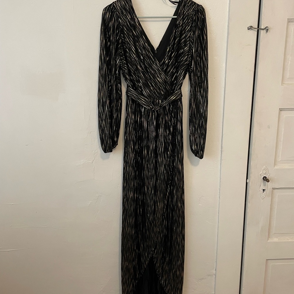 Formal Black and Gold Women's Dress